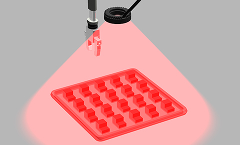 パレットからの部品ピッキング