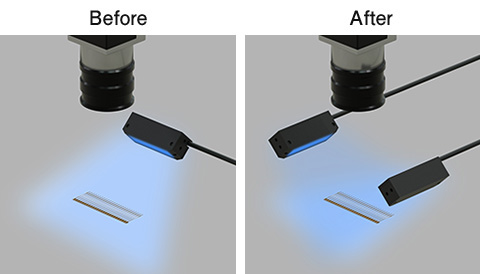 ヘアラインのあるリードフレームの外観検査