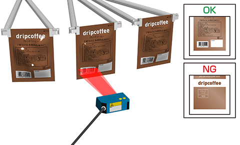 給袋包装機での袋の表裏判別