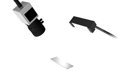 金属板ワークのキズ検査