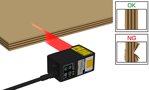 合板切断面の欠け・割れ・バリの有無検出