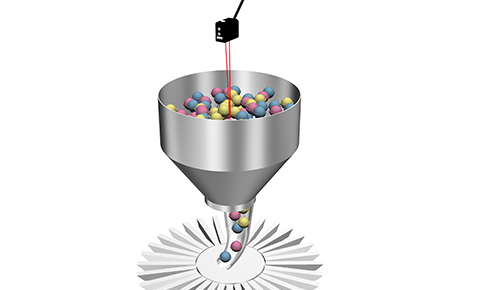 ホッパーの材料上下限検出