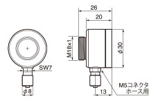 オプション:エアパージ管 ACCTAPMH