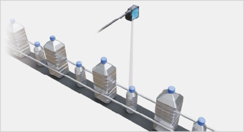 高さが異なるワークの色による有無検出
