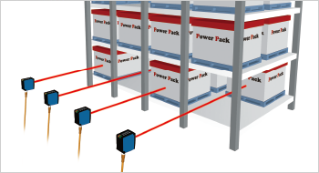 2列ラックでの貨物検出