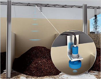 バルク材のレベル測定