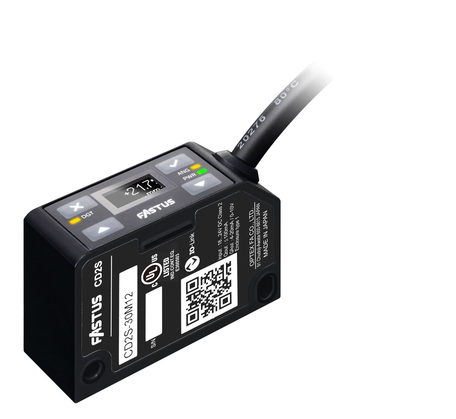 コンパクトな有機EL搭載C-MOSレーザ変位センサ「CD2Sシリーズ」発売