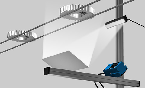 狭小スペースでのオイル付着部品2Dコード読取